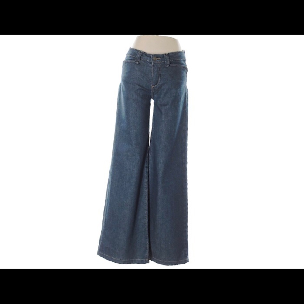 Paige Hilhurst wide leg denim trousers